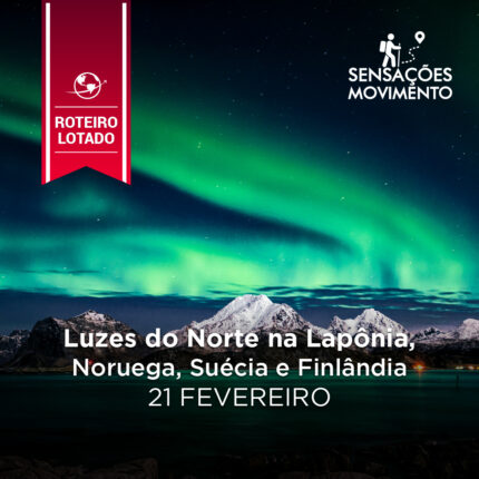 Luzes do Norte na Lapônia